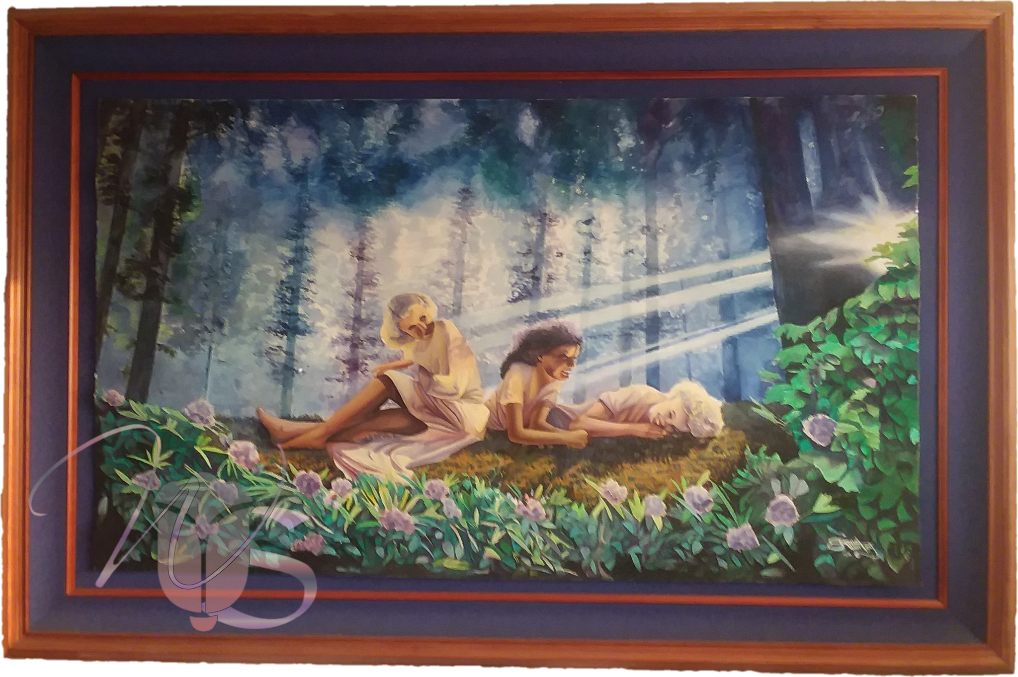 A Summer's Day - Original Watercolor Mural Painting