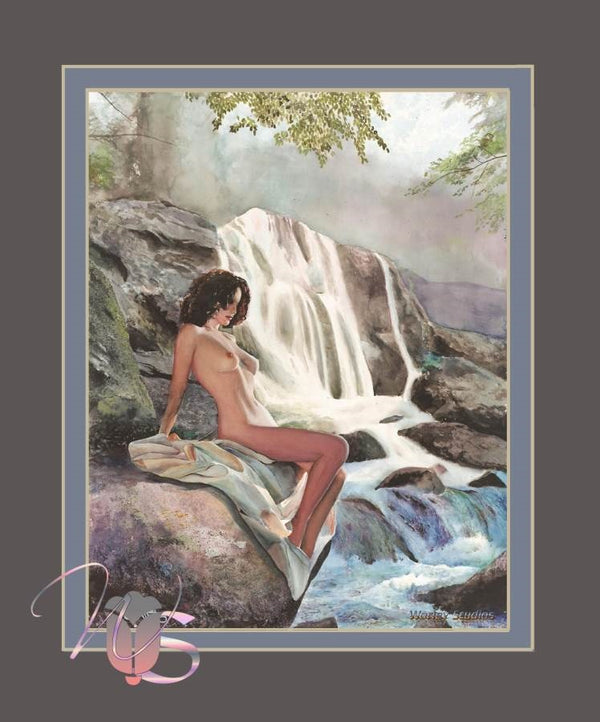 By the Falls - Poster Print
