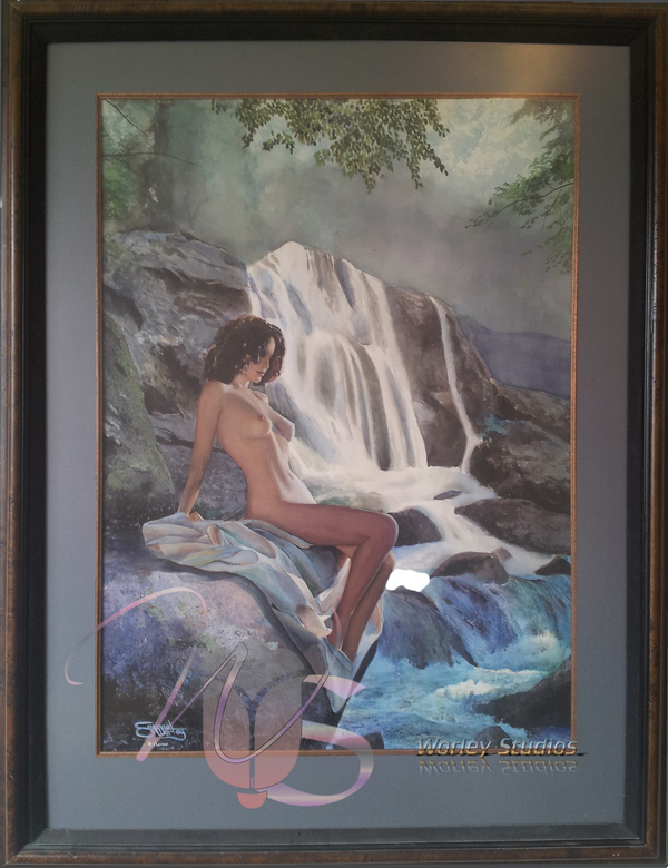 By the Falls - Original Watercolor