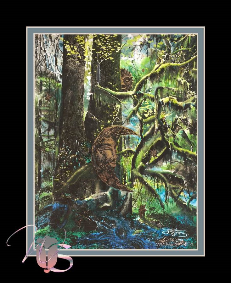 Of Space & Time - Sun Moon & Stars Poster Print